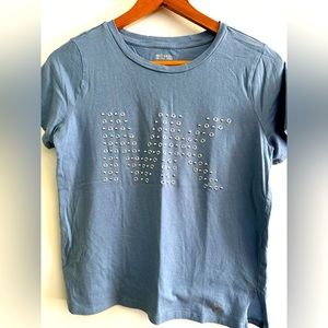 SUPER CUTE “Michael Kors” / Studded Logo T-Shirt Women's New Size- S